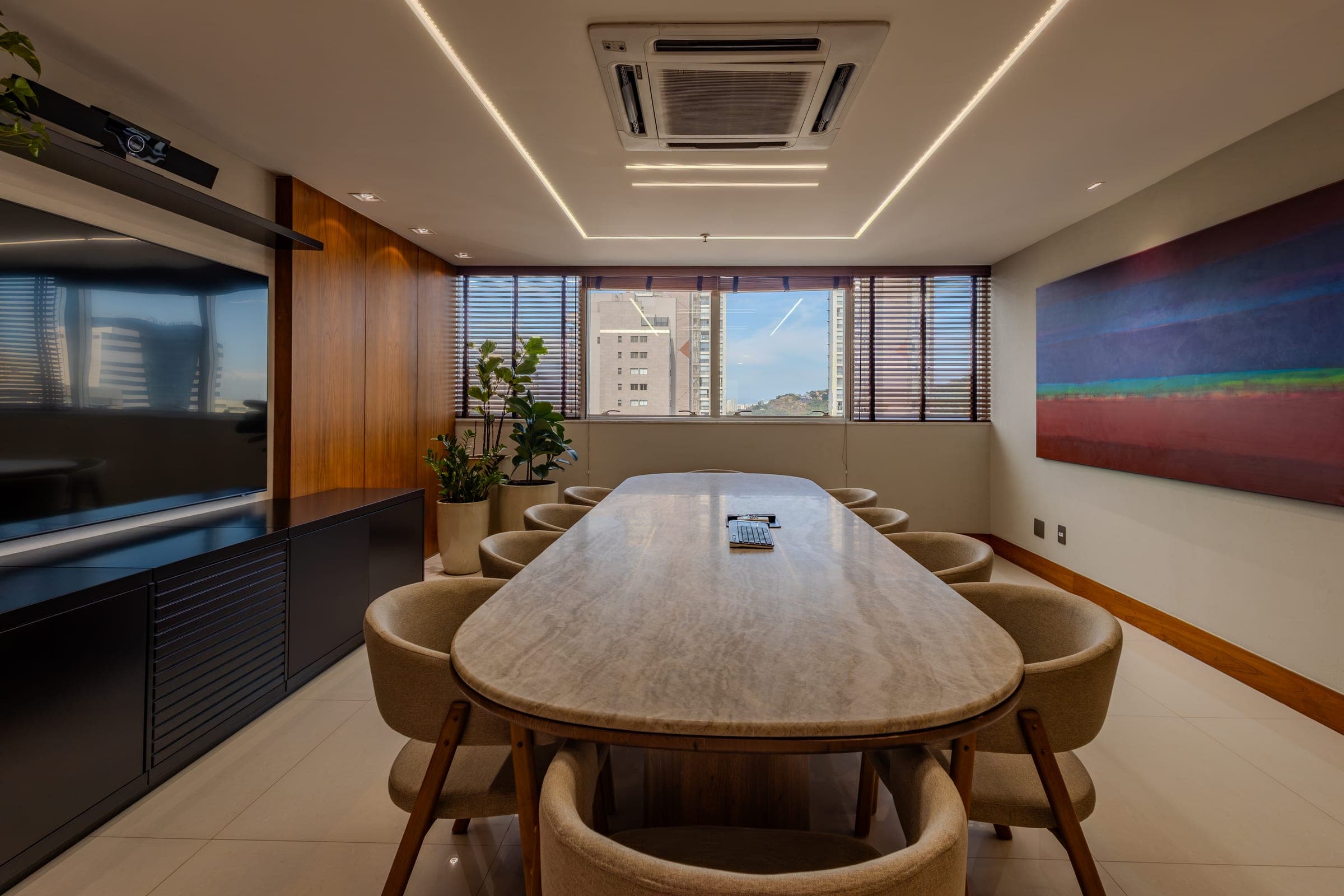 Sala de reuniões da Bergi Advocacia